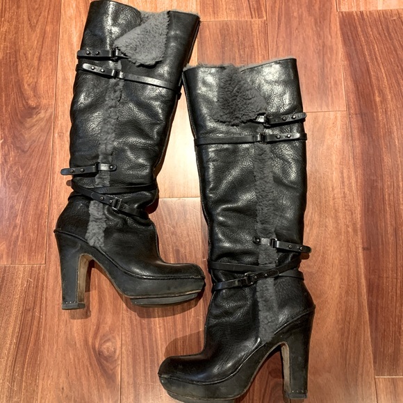 BCBG Leather Boots - Picture 1 of 3
